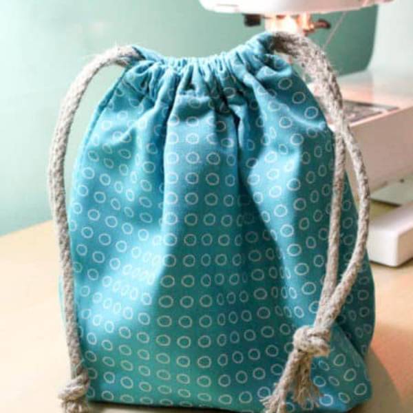 how to make a drawstring bag