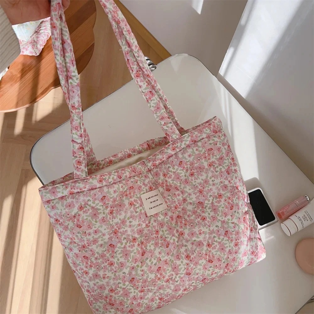 quilted tote bag