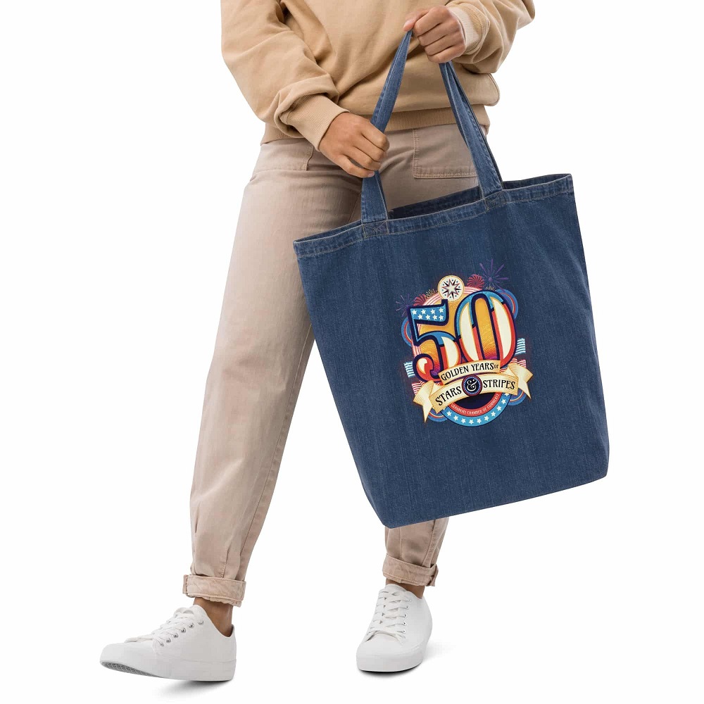 denim tote bag
