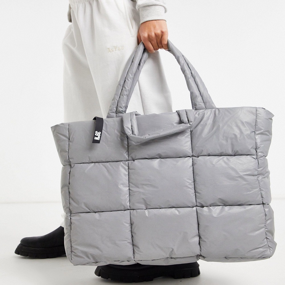 puffer tote bag