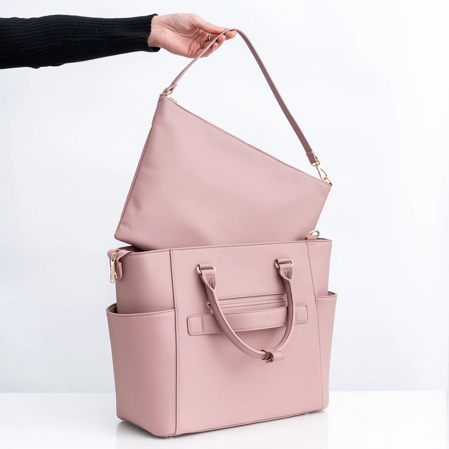 the tote bag pink
