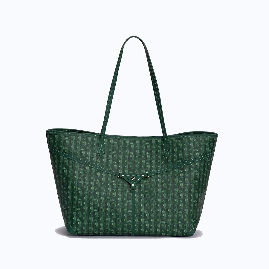 green tote bag
