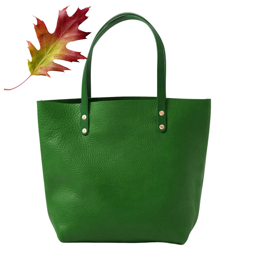 green tote bag
