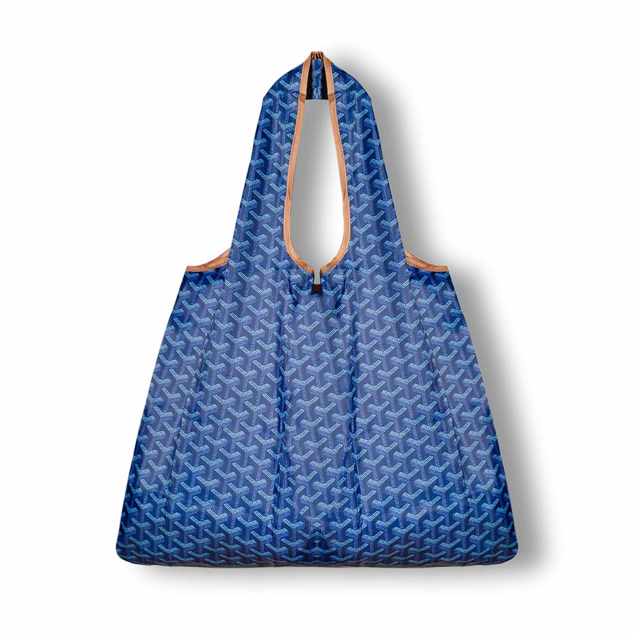 blue tote bag
